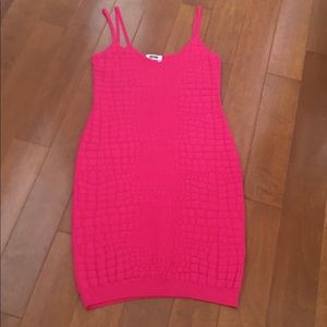 Moschino hot pink party dress